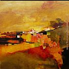 Paul Kenton Famous Paintings - Village d'octobre 4